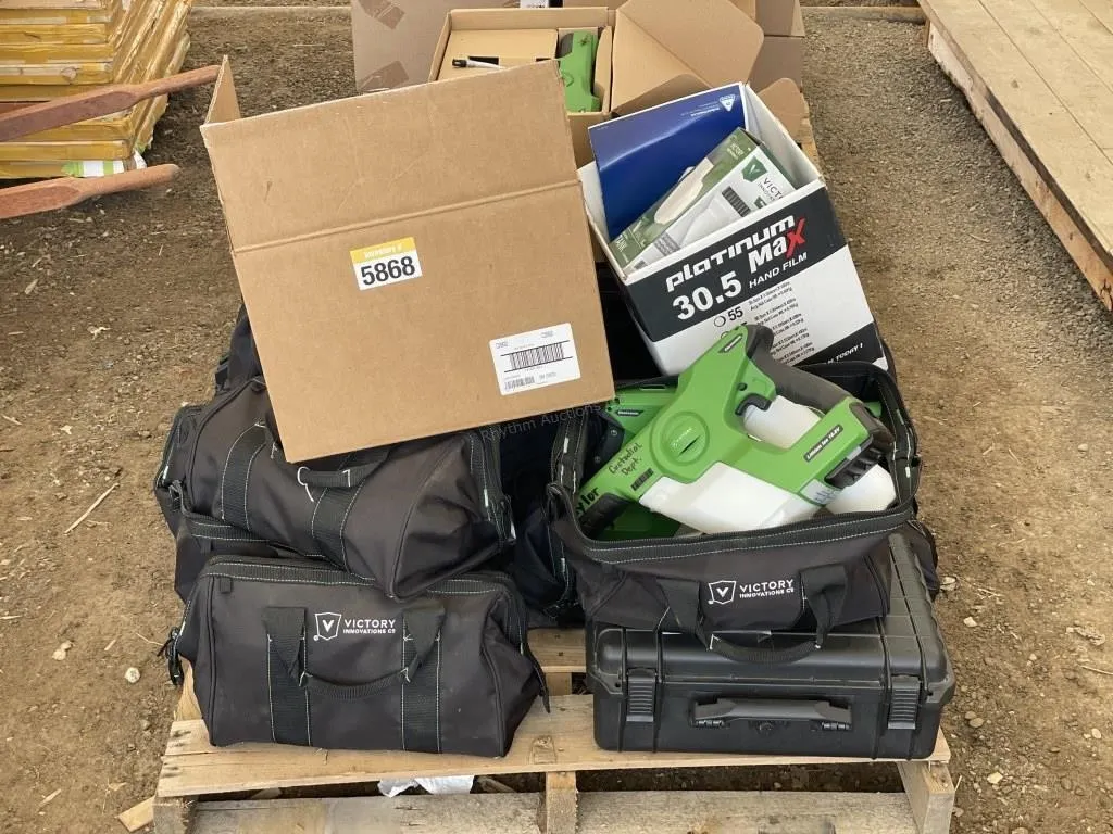 Pallet of Victory Cordless Sanitizing Sprayers