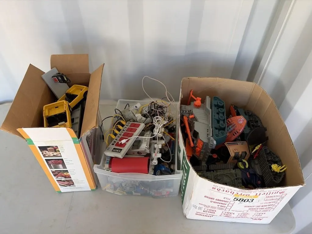 Three Boxes of 1970-80's GI Joe Toys & More