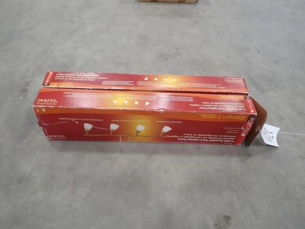 Qty Of (2) 4 Light Track Fixture