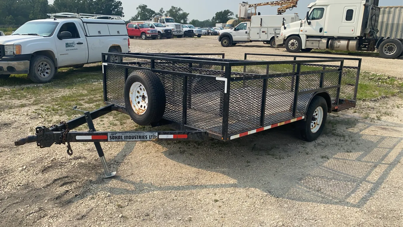2013 Sokal Industries S/A 12ft Utility Trailer