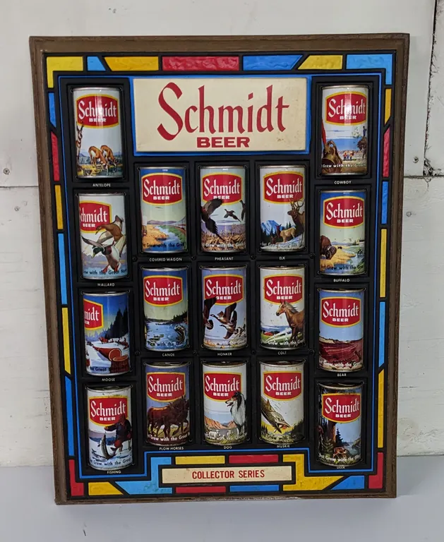 SCHMIDT BEER CAN COLLECTOR BLOW MOLD SIGNR SERIES PLASTIC