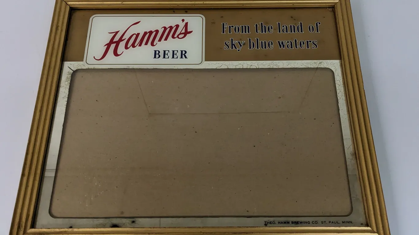 HAMMS BEER TAVERN BAR LIQUOR LICENE HOLDER SIGN