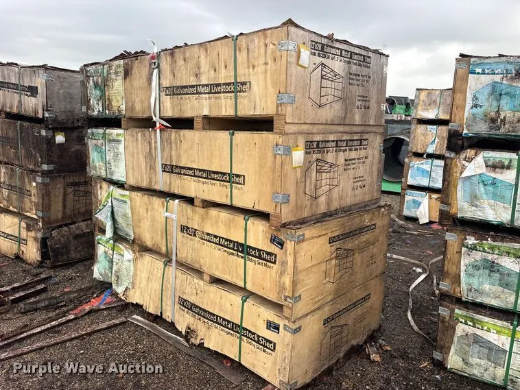 0 (4) Valley Pioneer MSC1220F livestock sheds