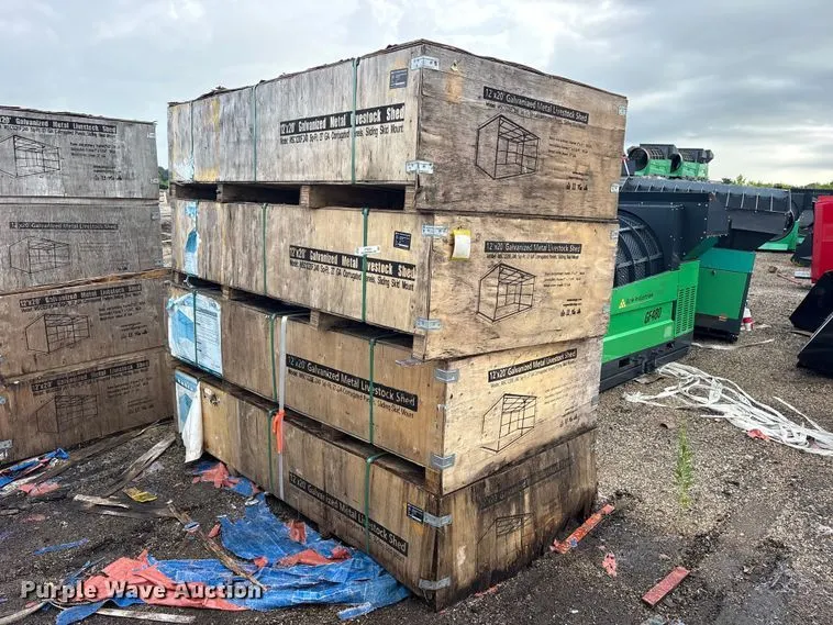 (4) Valley Pioneer MSC1220F livestock sheds