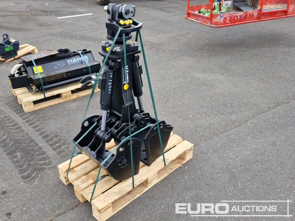 Unused Häner HZSG400.30 1.6 Clamshell Grapple to suit 1-6 Ton Excavator, Max. operating pressure (open/closed): 250 bar, min. oil flow rate (open/clos