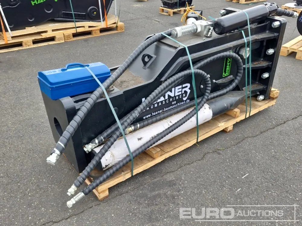 Unused Häner HGS160 Hydraulic Breaker to suit 35-50 Ton Excavator, Operating pressure: 180–200 bar, oil flow rate: 200–260 l/min, weight 2777kg