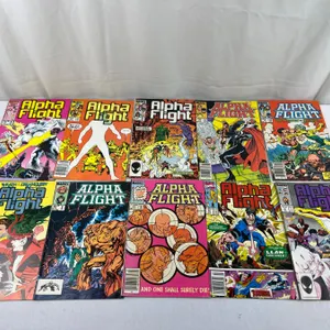 Marvel 'Alpha Flight" Comic Books