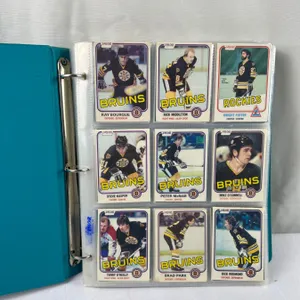 Binder of 81-82' O-Pee-Chee Hockey Cards