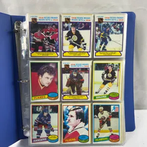 Binder of 80-81' O-Pee-Chee Hockey Cards