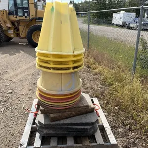 Pallet of Outrigger Blocking & Pipeline Cones