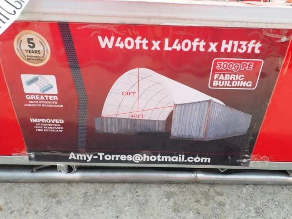 UNUSED Gold Mountain 40 Ft x 40 Ft x 15 Ft Single