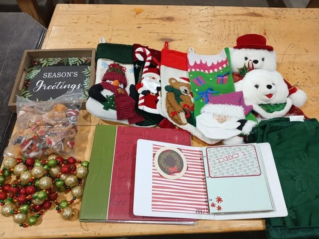 Christmas bundle. 6 Stockings, Advent scrap