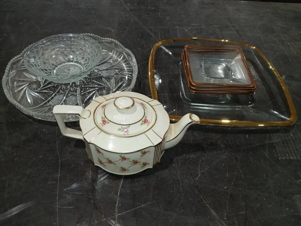 Bundle with Glass Serving plates, small plates,