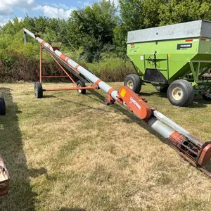 8” x 52’ Cardinal Auger, Setup For Electric Motor (NO Motor Mounted)