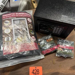 Mini safe, 2-magnetic screen doors, bracelets