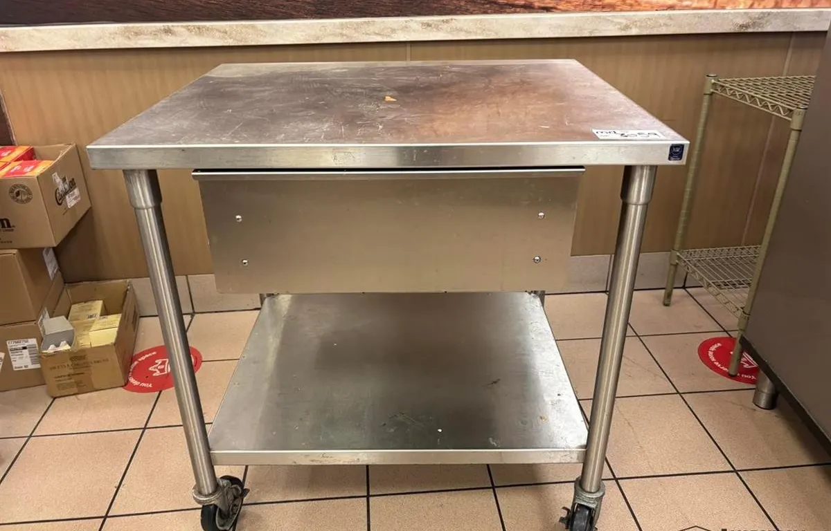 Stainless Steel Mobile Work Table w/ Drawer
UNRESERVED