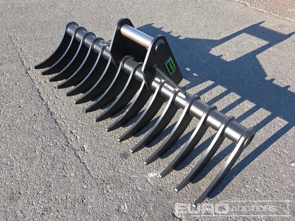 Unused 2026 Häner HBR1200-MS03A Lifting Rake (1200mm) to suit 2-6 Ton Excavator, Weight: 76kg