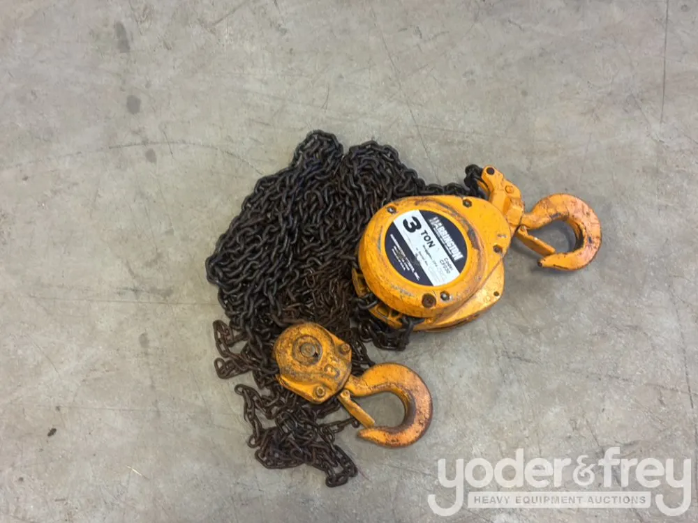 Harrington CF4-3627, 3 Ton Chain Hoist