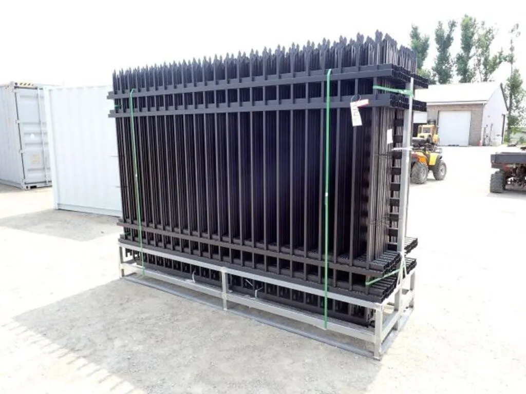 UNUSED Qty Of (30) Iron Fencing - 4 Rail