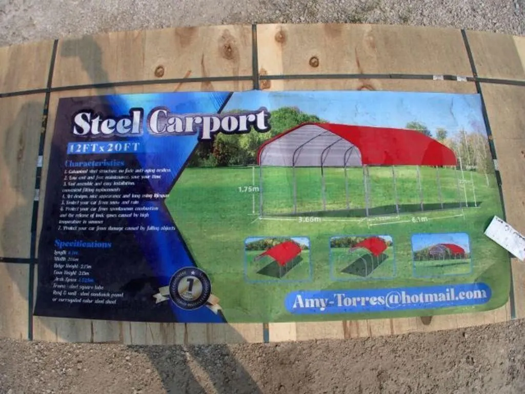 UNUSED Gold Mountain Classic Steel Carport