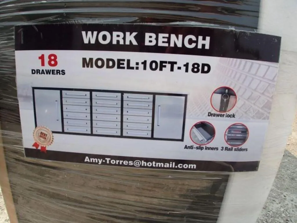 UNUSED Steelman 10 Ft Garage Cabinet Work Bench