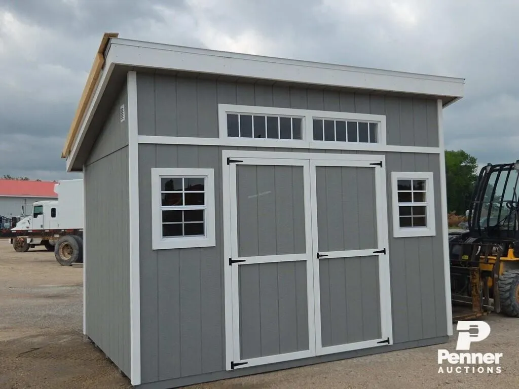Unused 8'x12' Garden Shed w/ Double Side Doors