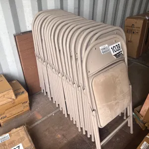 FOLDING CHAIRS QTY (18) W FOLDING TABLE