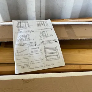 UNUSED WOOD SHELVING