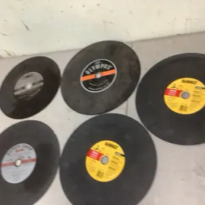 Metal cutting discs, most approx 14"