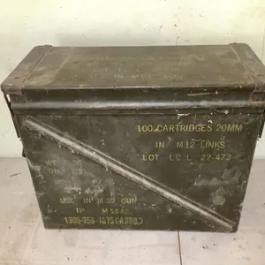 Ammo box, 17" x 7 1/2" x 14" high