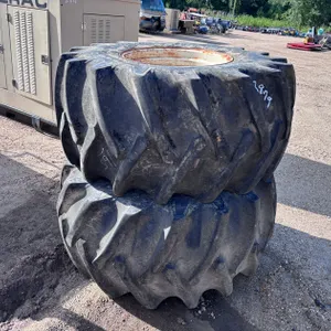 PAIR OF TRACTOR TIRES, 24.5-32