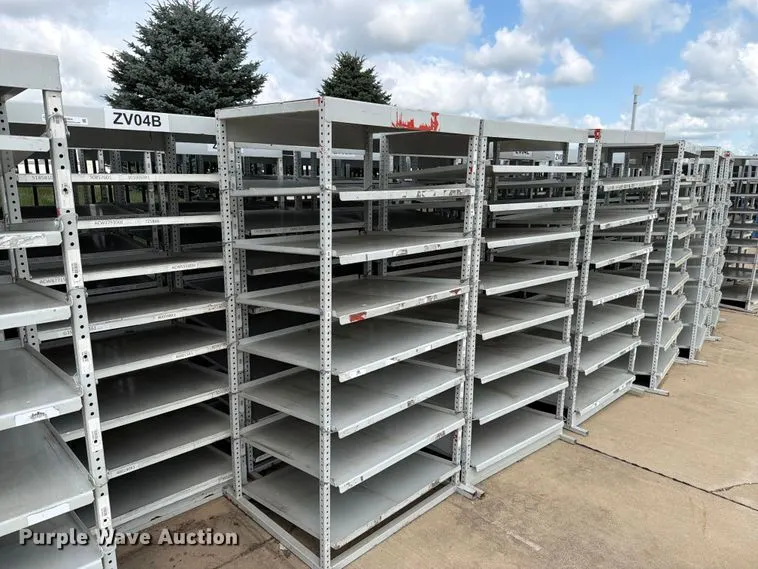 (10) storage shelves