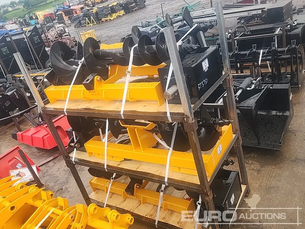 Unused 16, 12, 8" Hydraulic Auger to suit Skidsteer Loader (3 of)