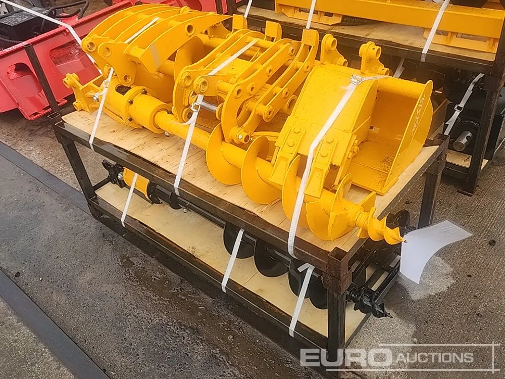 Unused 8Pc Excavator Attachments to suit Mini Excavator (2 of)