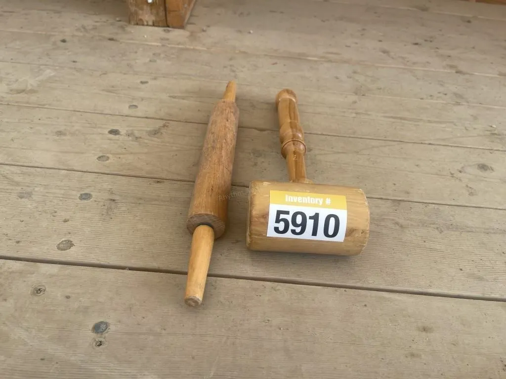 Rolling Pin & Wood Hammer
