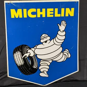 TIN SIGN MICHELIN TIRES BIBENDUM (2 SIDED)