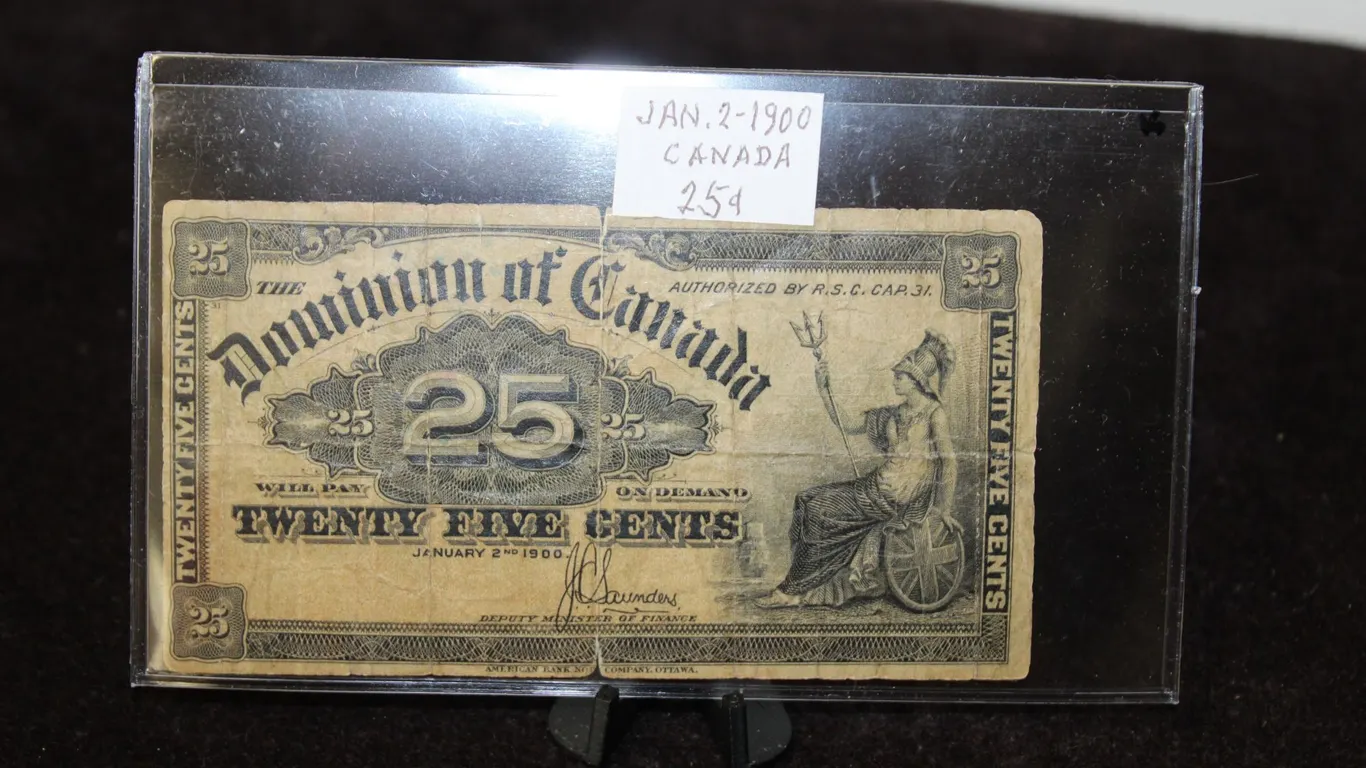 1900 Canada 1900 25¢ Cents Note