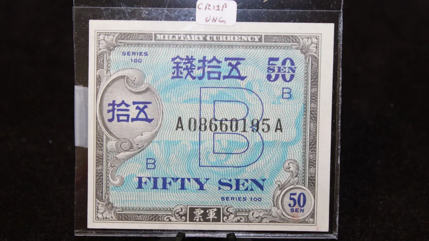Series 100 Military Currency, 50 Sen