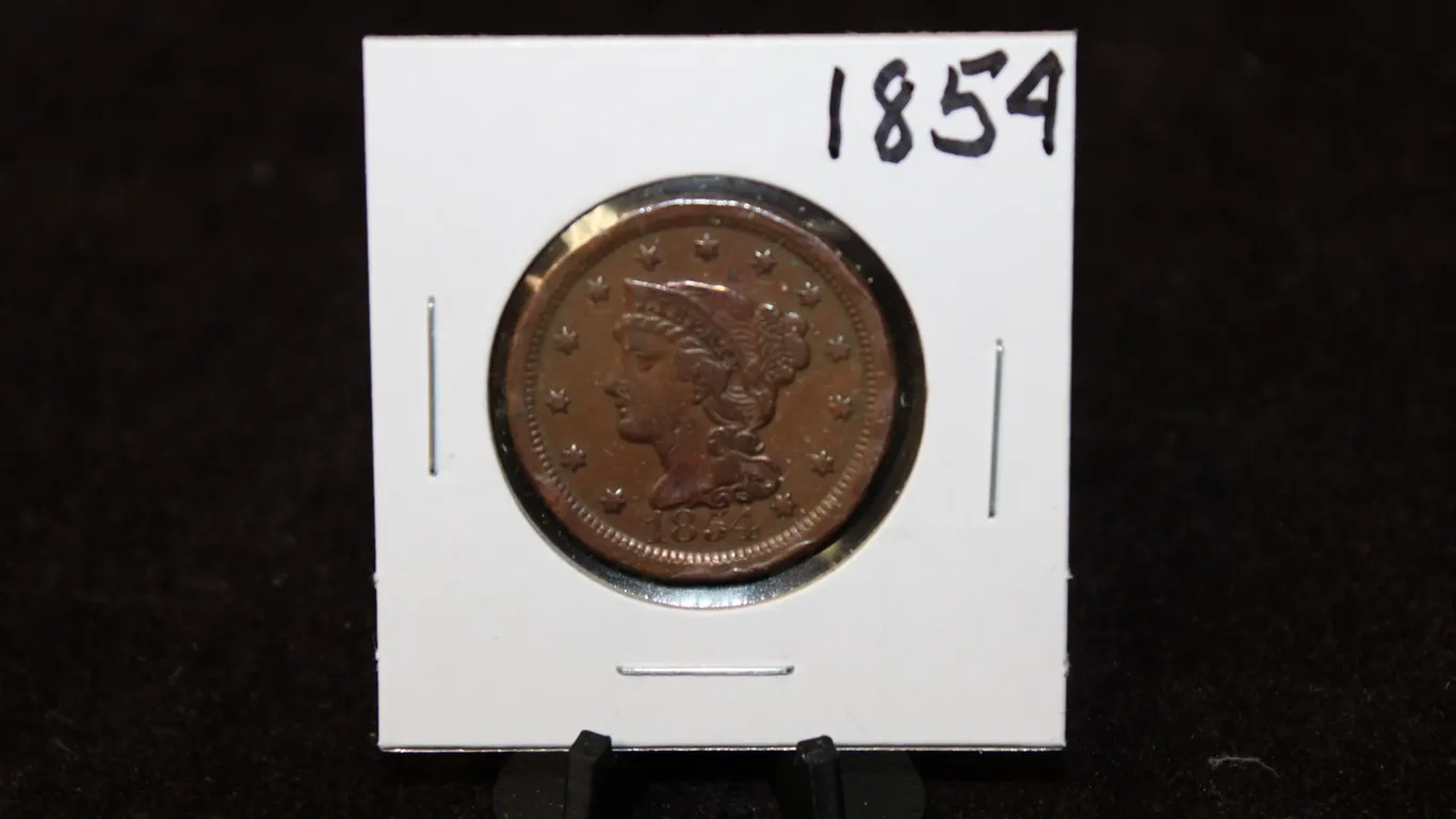 1854 U.S. Liberty Head Large Cent