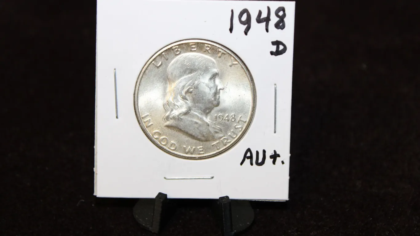 1948-D U.S. Franklin Silver Half Dollar