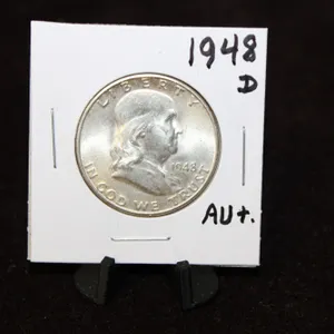 1948-D U.S. Franklin Silver Half Dollar