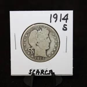 1914-S U.S. Barber Silver Half Dollar