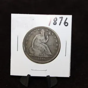 1876 U.S. Seated Liberty Silver Half Dollar