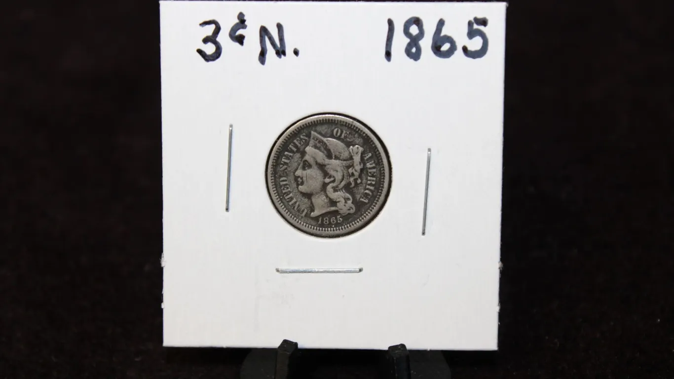 1865 U.S. Liberty Head Three-Cent Nickel