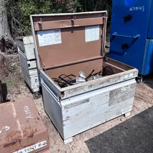 JOBSITE TOOLBOX WITH MISCELLANEOUS ITEMS