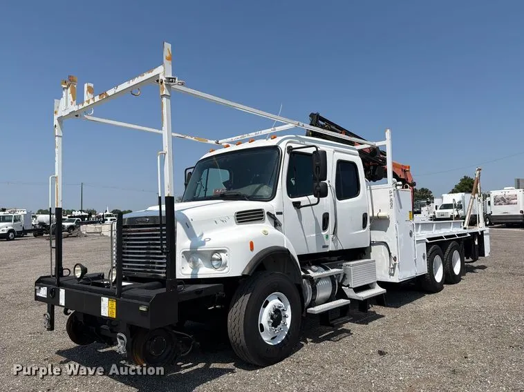 2007 Freightliner Business Class M2 Crew Cab crane truck
