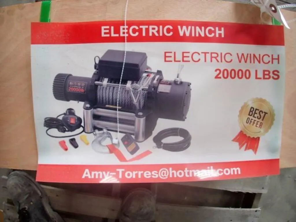 UNUSED Greatbear 20,000 Lb Electric Winch