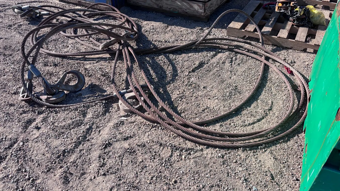 4 POINT CRANE RIGGING CABLES