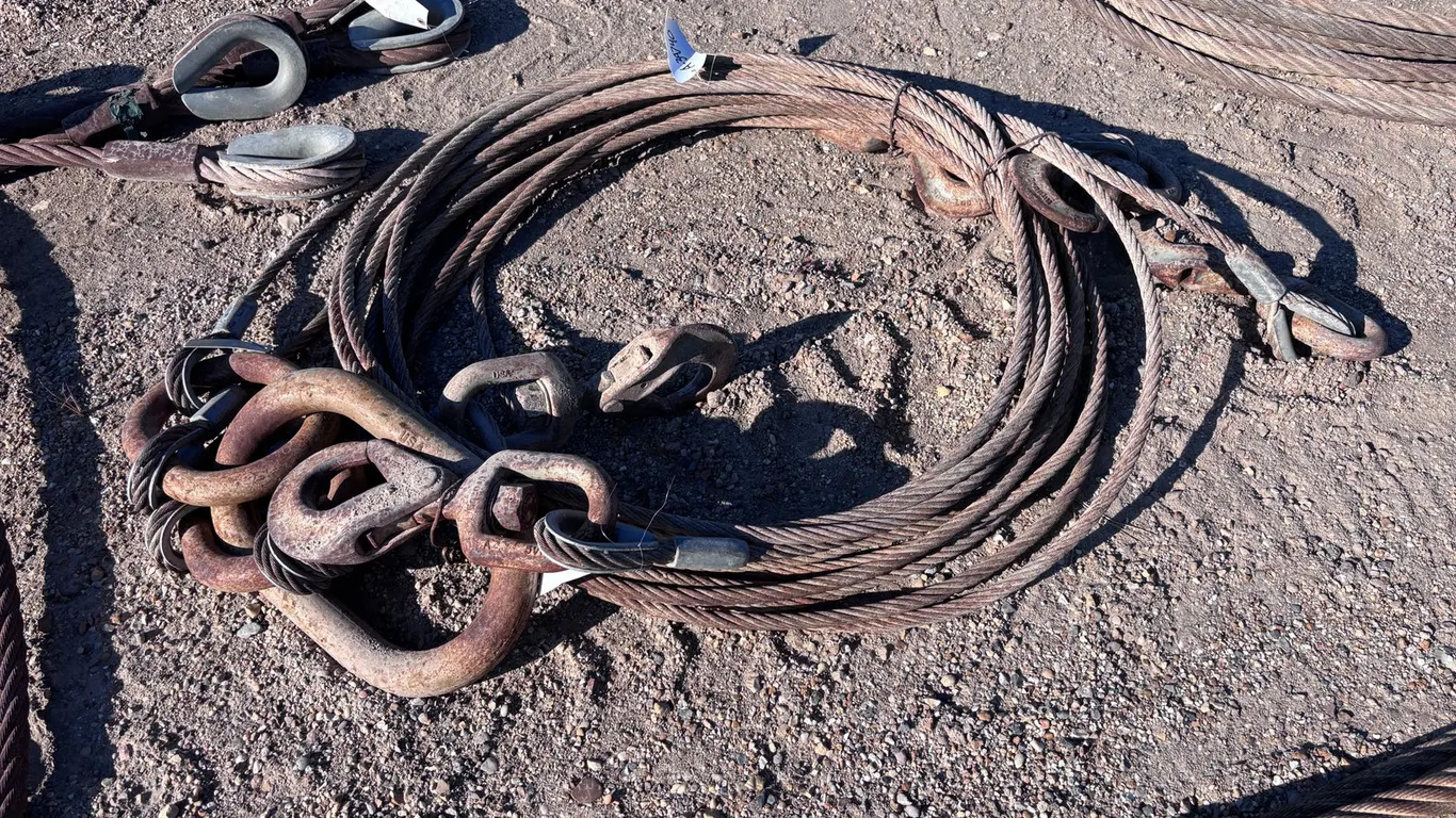 4 POINT CRANE RIGGING CABLES