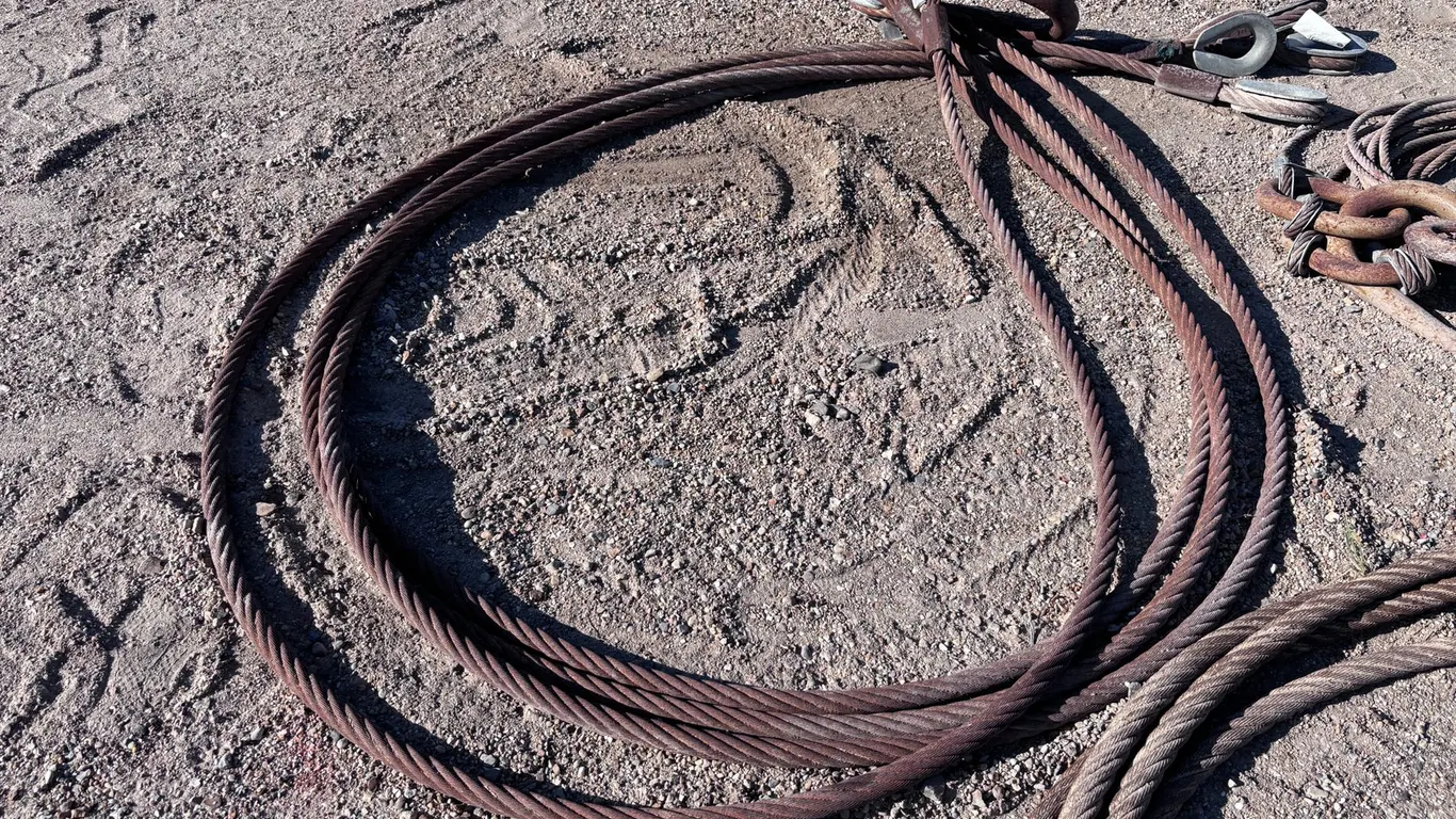 4 POINT CRANE RIGGING CABLES